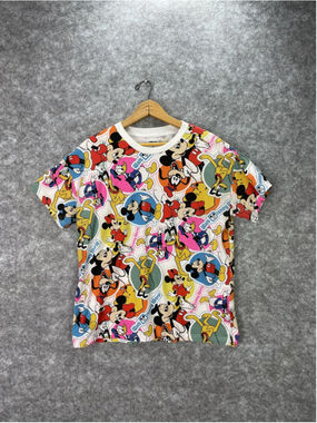 Disney Shirt Mens Small Multicolor Vault 50 Mickey Friends Graphic Tee